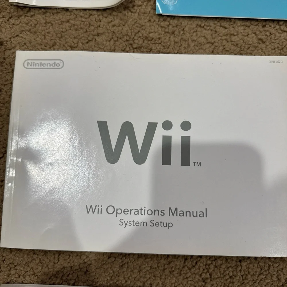Nintendo Wii 10 US Manual Insert Lot Wii Remote Wheel Motion Plus Balance Board